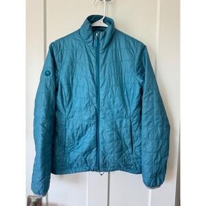 Marmot Isotherm Insulated Jacket Womens Small Teal Blue Primaloft Puffer Ripstop